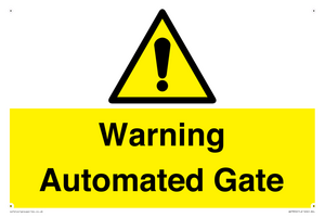 Warning Automated Gate